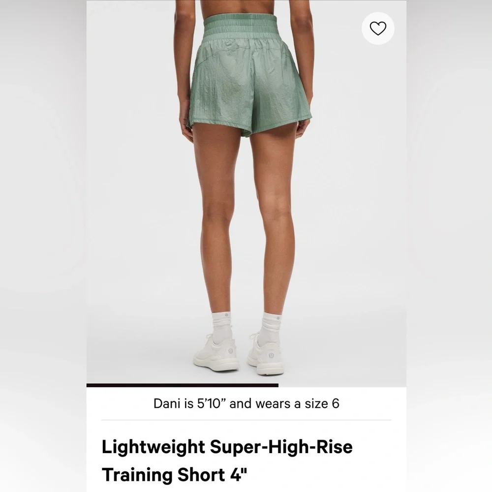 Lululemon Lightweight SHR Training Short 4" sz 6 Crater Blue - Picture 5 of 5